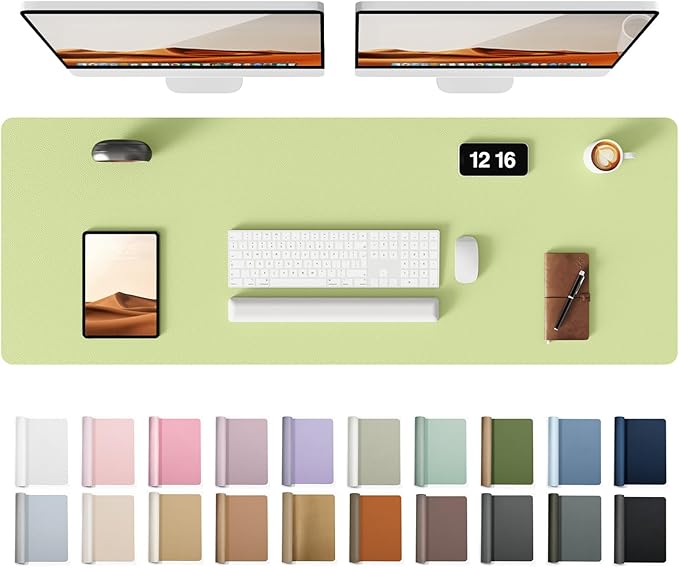 YSAGi Leather Desk Protector, Office Mat, Large Mouse Mat, Non-Slip PU Leather by YSAGi