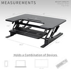 VIVO 32 inch Height Adjustable Stand Up Desk Converter, V Series, Quick Sit to - Image 3