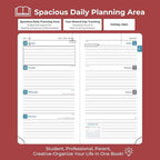 IN-LUXPRO Planner 2026 Daily Weekly and Monthly, 6.5"x3.75", 12 Months Spiral - Image 3