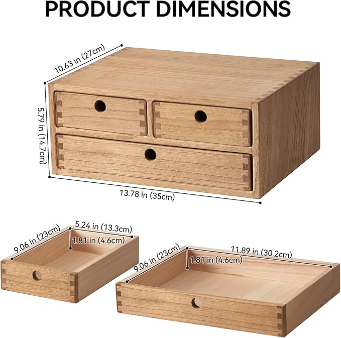 Kirigen Wooden Desktop Organizer - Image 2