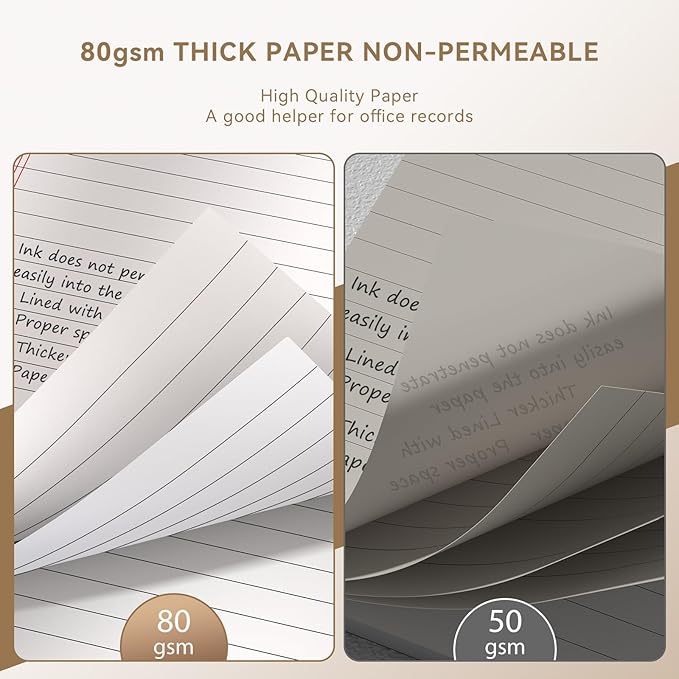 Nichela 5" x 8" Note Pads 6 Pack of Legal Pads Narrow Ruled Notepad - Image 4
