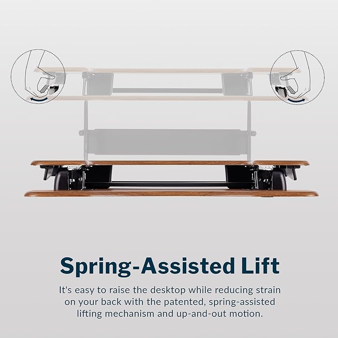 Vari VariDesk Pro Plus 36 Standing Desk Converter – 11 Height Settings + Spring - Image 6