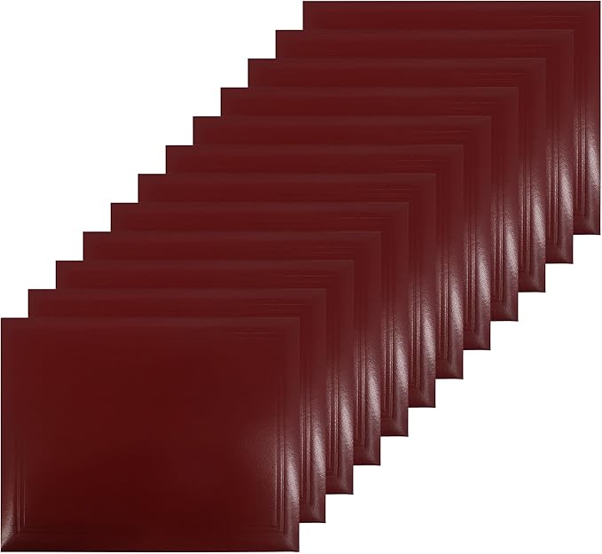 GraduationMall 8.5"x11" Smooth Padded Diploma Cover Certificate Holder Maroon by GraduationMall%C2%AE