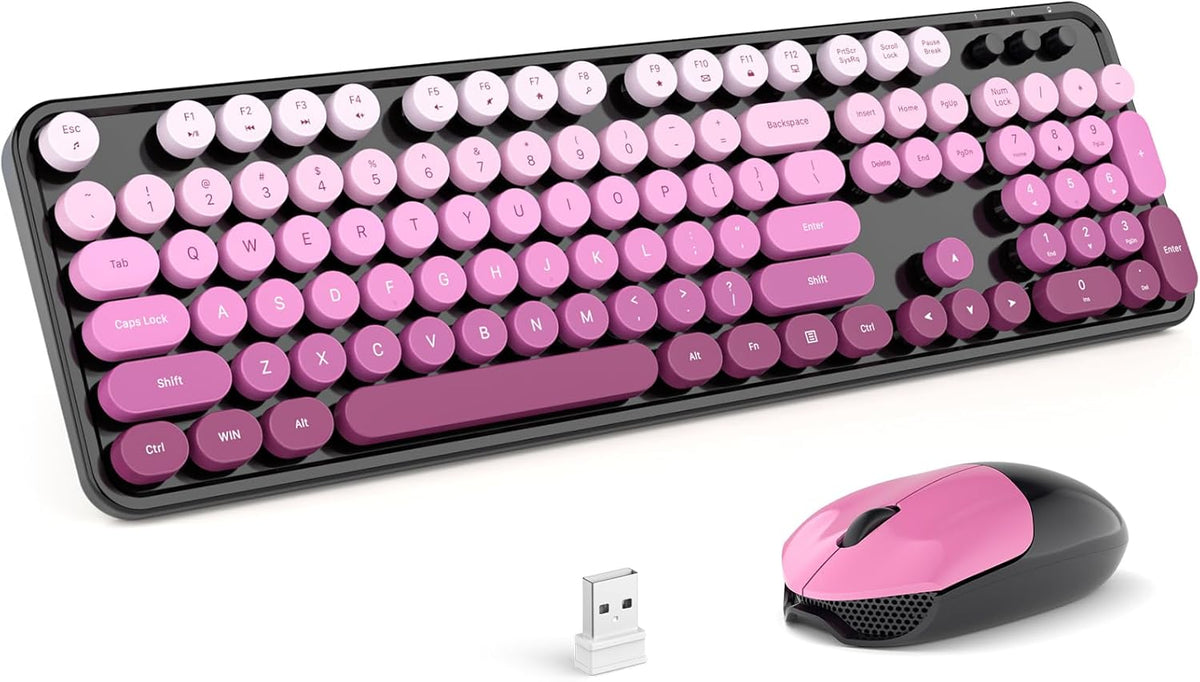 MOFII Wireless Keyboard and Mouse Combo, Full Size 2.4G Plug and Play