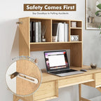 Tangkula Desktop Bookshelf, Countertop Storage Hutch - Image 6
