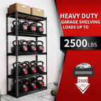 Shuntong The Atlas 30" W x 12" D x 60" H Adjustable Garage Storage Shelves Load - Image 4