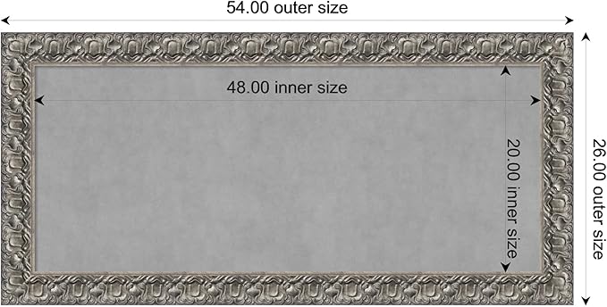 Amanti Art Silver Framed Magnetic Board 26x54 Oversize Vision Board - Image 4