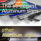SPEEDYORDERS Custom Outdoor Metal Signs, Personalized Aluminum Signs, - Image 2