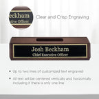 Business Wood Name Plate for Desk | Custom Desk Name Plate Personalized Gift - Image 3