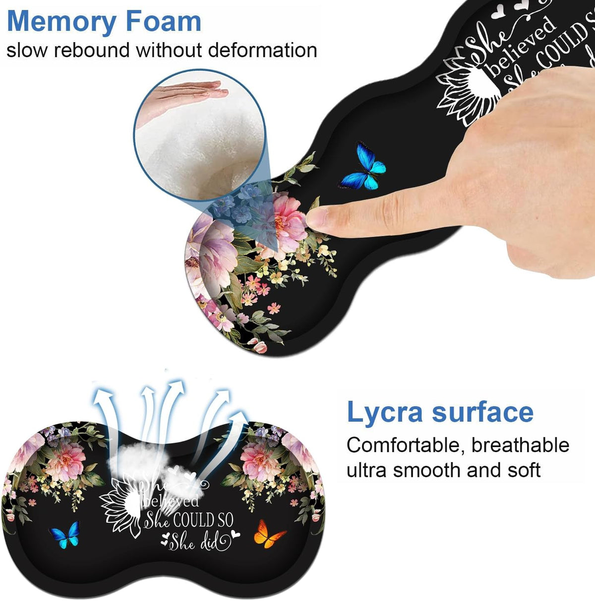 Ergonomic Keyboard Wrist Rest & Mouse Pad Wrist Rest Set, 31.5"x 11....