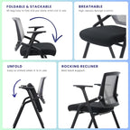 BLANEDUO, 2 Pack Stackable Conference Room Chairs - Image 4