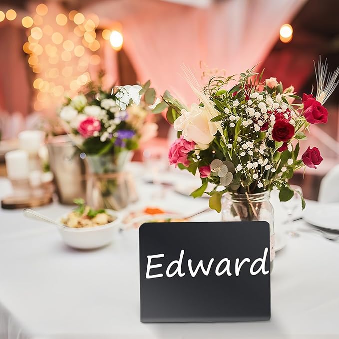12PCS Mini Chalkboard Signs, Reusable Table Sign Chalk Board - Image 6