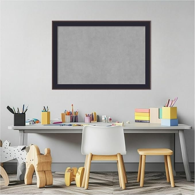 Amanti Art Black Framed Magnetic Board 19x27 Medium Vision Board - Image 5