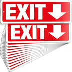 iSYFIX Exit Signs 12 Pack 12x4 Inch by iSYFIXPREMIUMSIGNS
