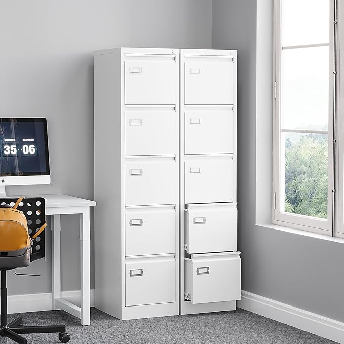 BYNSOE 5 Drawer File Cabinet - Image 2