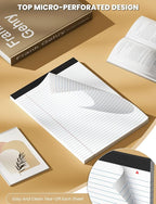 12 Pack White Legal Pads 8.5 x 11 College Ruled, 30 Sheets Per Note Pads 8.5 x - Image 3