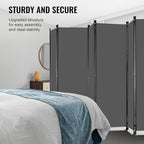 VEVOR Room Divider, 6 Panel Room Divider, Folding Privacy Screen and Portable - Image 4