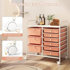 LDAILY 9 Drawer Rolling Storage Cart, Rolling Cart - Image 5