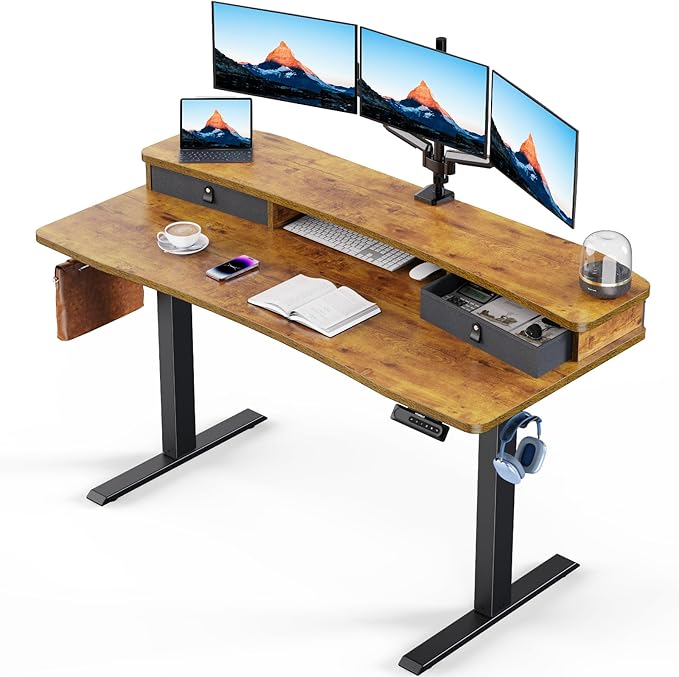 HUANUO 55″ x 26″ Electric Standing Desk by HUANUO