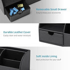 Vlando Office Desk Organizer Leather Desktop Organizer Caddy - Image 4
