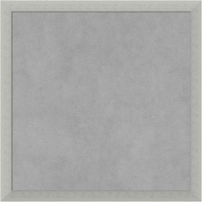 Amanti Art Silver Framed Magnetic Board 18x18 Small Vision Board by AmantiArt