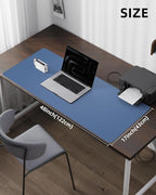 Leather Desk Pad Protector- 48" x 17" Office Desk Mat, Non-Slip PU Leather - Image 5