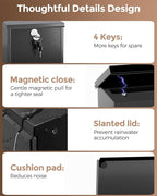 LAND·VOI Locking Wall-Mount Mailbox - Image 3