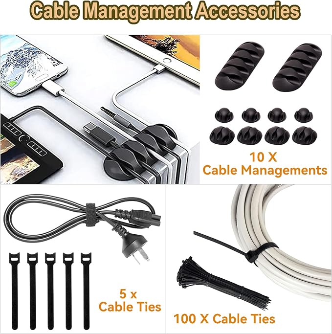 YUANYE Cable Management Box Cable Management Kit - Image 5