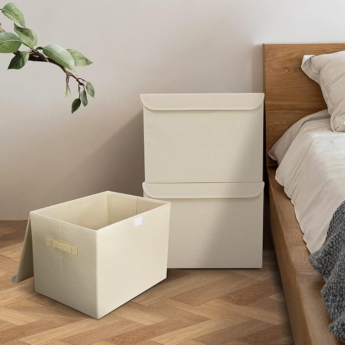Bagnizer Large 42 Quarts Collapsible Stackable Storage Bins Cube - Image 8