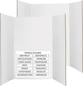 White Tri-Fold Presentation Board 28" X 40" Display Exhibition Board by ENDAY