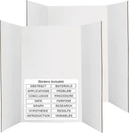 White Tri-Fold Presentation Board 28" X 40" Display Exhibition Board by ENDAY