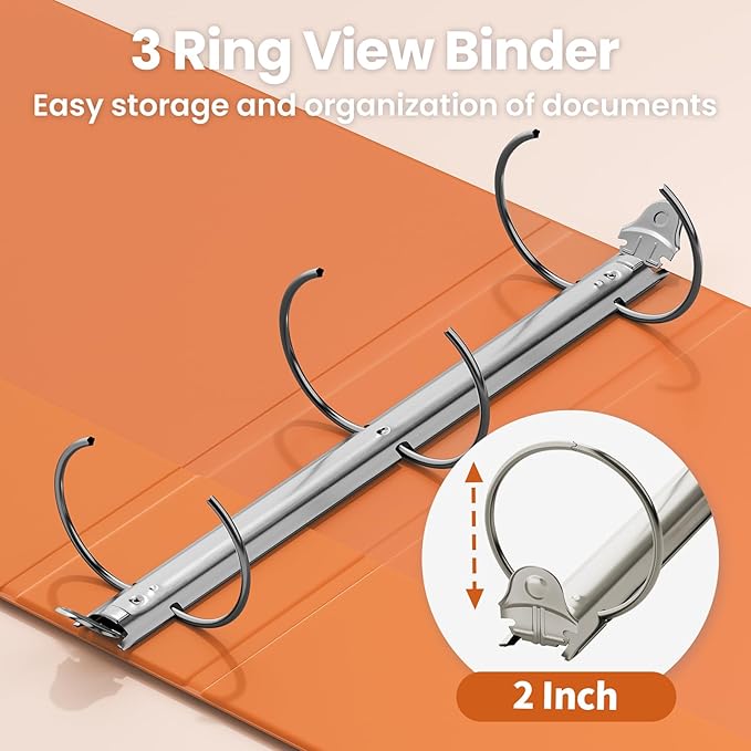 SUNEE 3 Ring Binder 2 Inch 1 Pack - Image 3