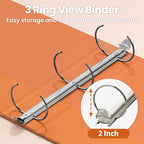 SUNEE 3 Ring Binder 2 Inch 1 Pack - Image 3