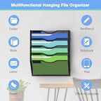 Kuntine.B Wall File Organizer Office Hanging Magazine Holder Wall File Organizer - Image 4