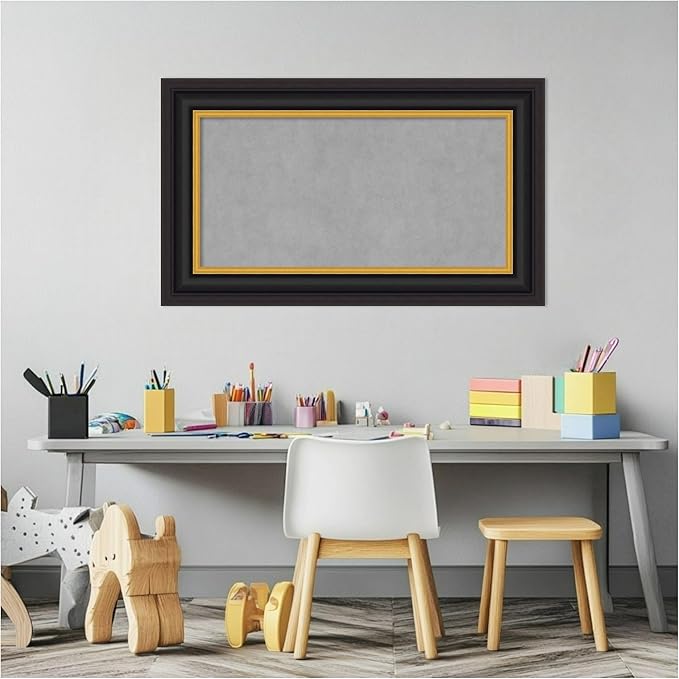 Amanti Art Black Framed Magnetic Board 18x30 Small Vision Board - Image 5