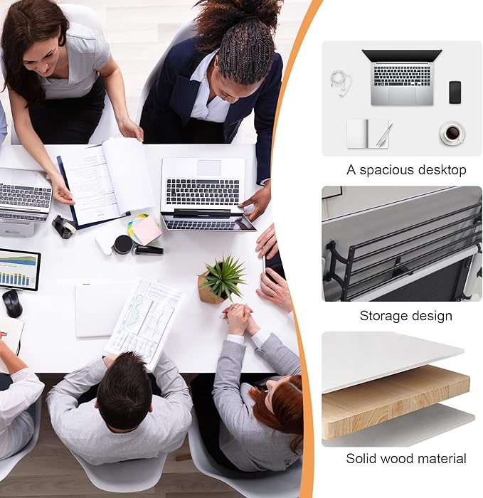Conference Table, 55.1''Folding Conference Room Table - Image 7