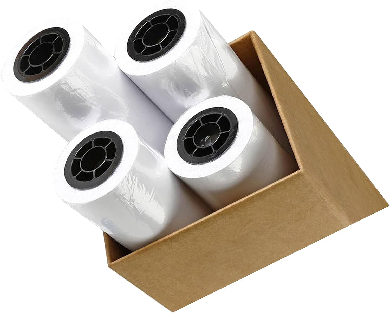 CAD Paper Rolls 24 x 150 (24' x 150', 20lb) Ink Jet Bond Rolls | Ultra-White, Wood-Free 80GSM Plotter Paper For Engineers, Architects, Copy Service Shops