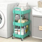 Sywhitta 3-Tier Plastic Rolling Utility Cart - Image 4