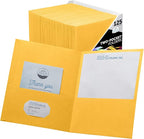 FILE-EZ Two-Pocket Folders, Textured Paper, Letter Size by FILE-EZ