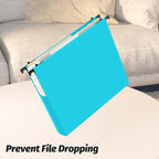 Shutex Extra Capacity Plastic Hanging File Folders, 12 Pack Reinforced - Image 4
