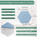 Hexagonal Acoustic Panels-12 Pack High-Density Sound Absorbing Panels - Image 4