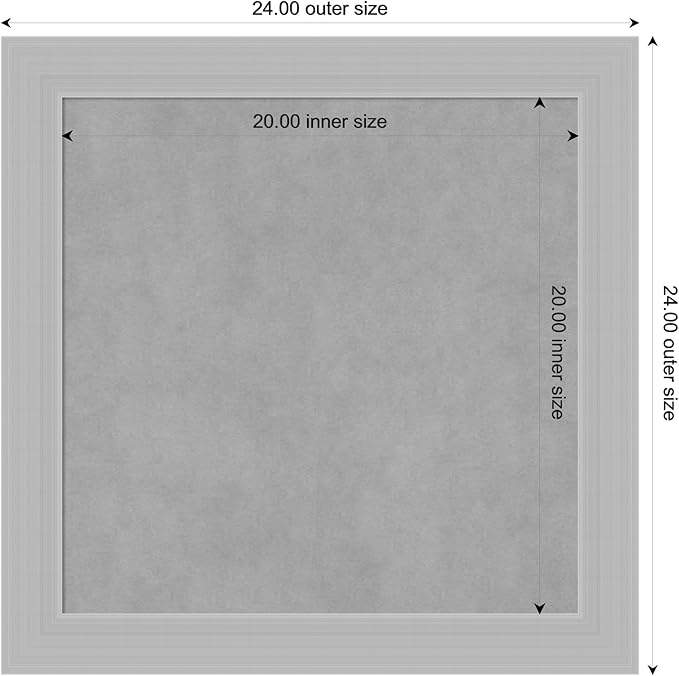 Amanti Art Silver Framed Magnetic Board 24x24 Medium Vision Board - Image 4