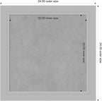 Amanti Art Silver Framed Magnetic Board 24x24 Medium Vision Board - Image 3