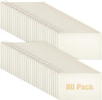 Reginary 80 Pack Canvas Zipper Makeup Bags Bulk Pencil Pouches Blank DIY Craft by Reginary