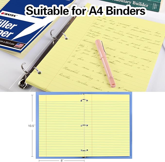 KAISA Loose Leaf Notebook Paper, College Ruled, 300 Sheets Per Lined Paper - Image 4