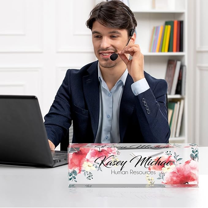 Custom Name Plate for Desk, Desk Name Plate Personalized, Office Decor for - Image 6