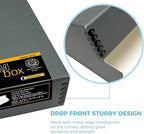 Lineco Museum Archival Storage Box, 8.75x10.75x3 in. Drop Front Design. - Image 4