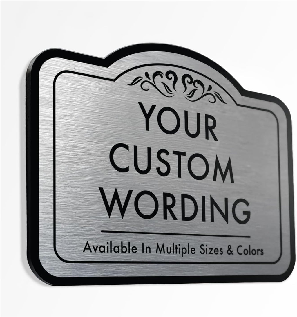 Custom Decorative Outdoor Metal Signs, Personalized Aluminum, Waterproof Made