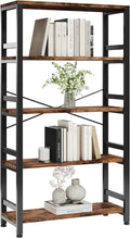 IRONCK Bookshelves and Bookcases, 31.5in Wide Shelf 5-Tier Ladder Shelf by IRONCK