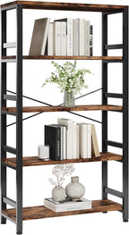IRONCK Bookshelves and Bookcases, 31.5in Wide Shelf 5-Tier Ladder Shelf by IRONCK